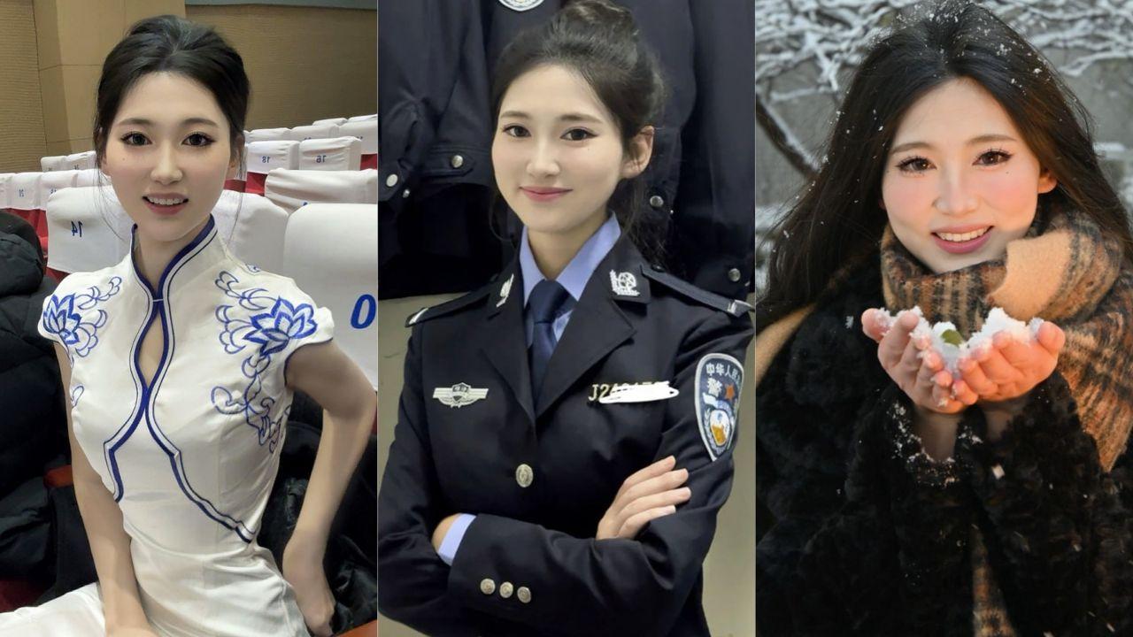 南京警察学院高颜值警花李景涵3P调教视频泄密 清纯女神变金主骚玩具 双肉棒跪着舔！