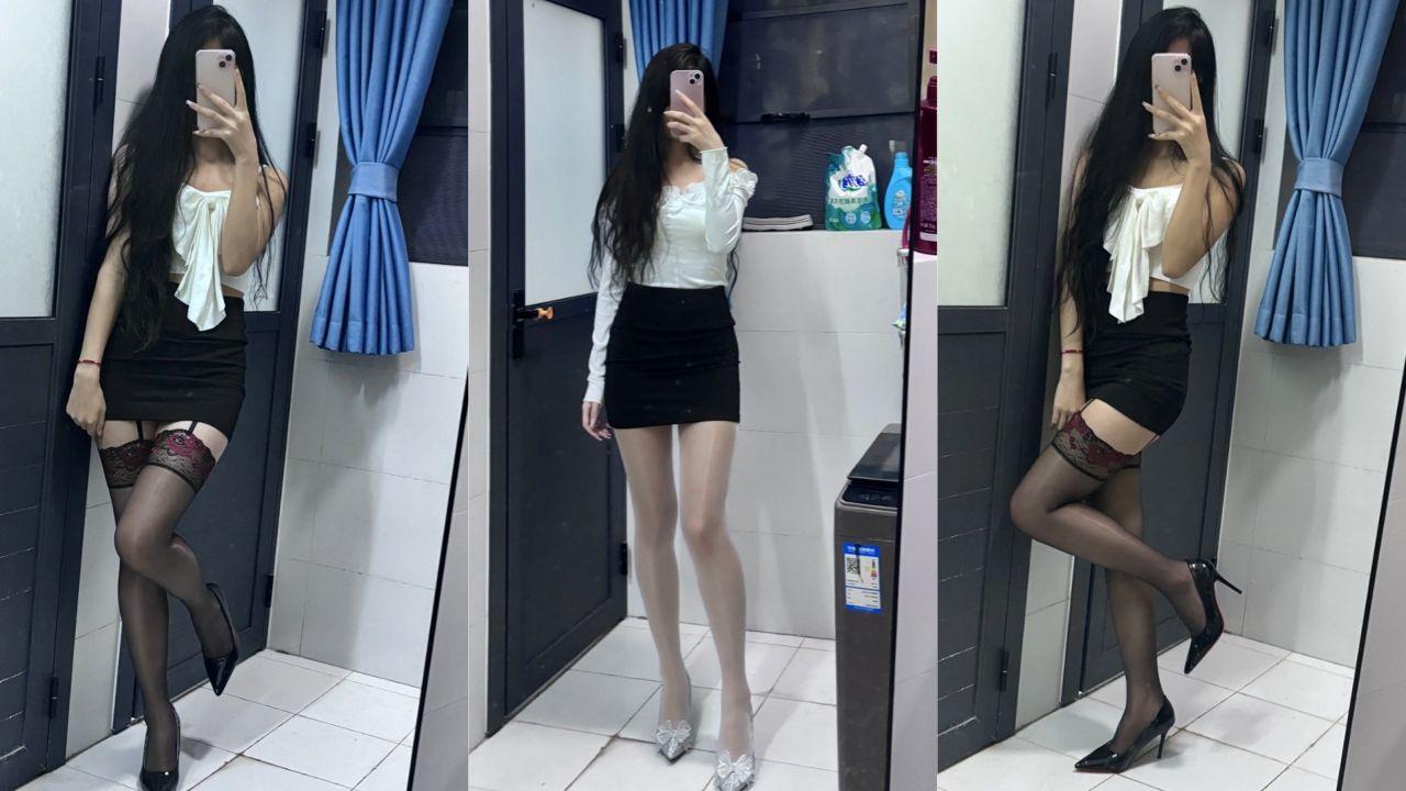 端庄姐姐私下化身淫荡骚货 包臀裙肉丝勾魂 弟弟精虫上脑无套猛插 白虎骚穴潮喷湿床单！