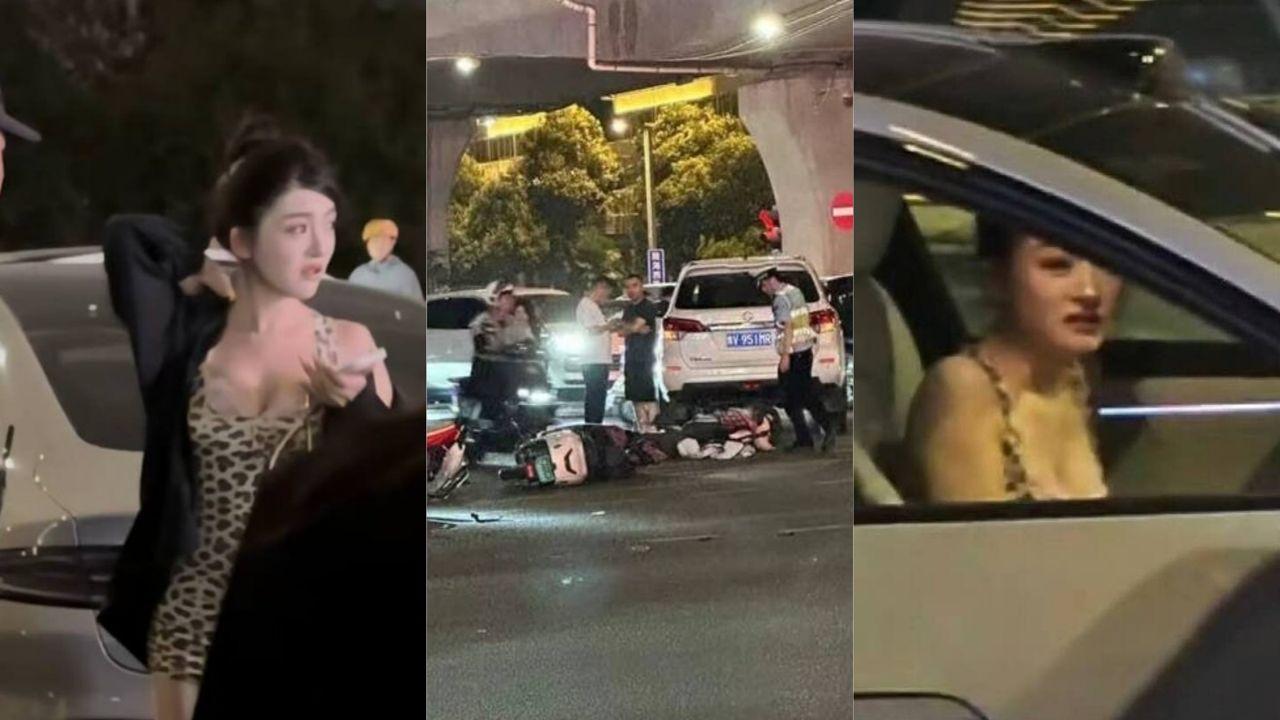 郑州街头惊魂！小米SU7女车主刚提新车就连撞17辆，事故后竟忙着拍抖音！