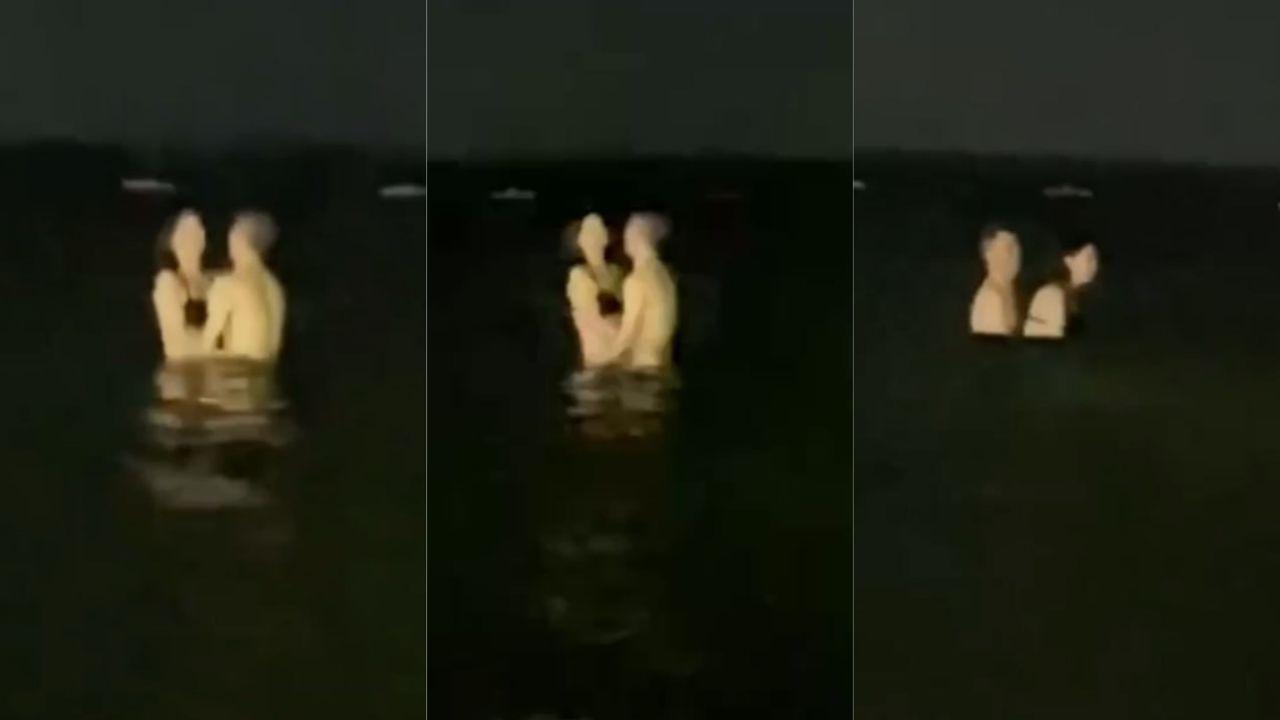 饥渴哥海边发情视频流出 与老婆水中疯狂调情 尺度炸裂让人瞠目结舌！