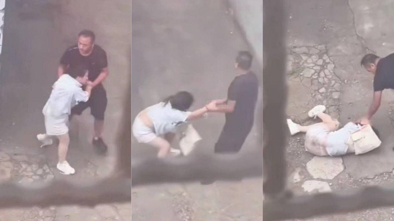 男子街头暴打女子视频流出 砖头猛砸头部 尺度骇人让人心惊胆战！