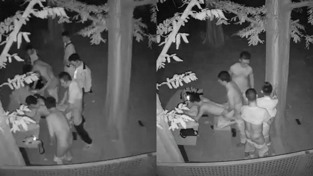 成都基佬圈友出新瓜 成都百花潭公园多名男同排队攻后庭 被监控拍下这菊花残一幕 完整版视频曝光！