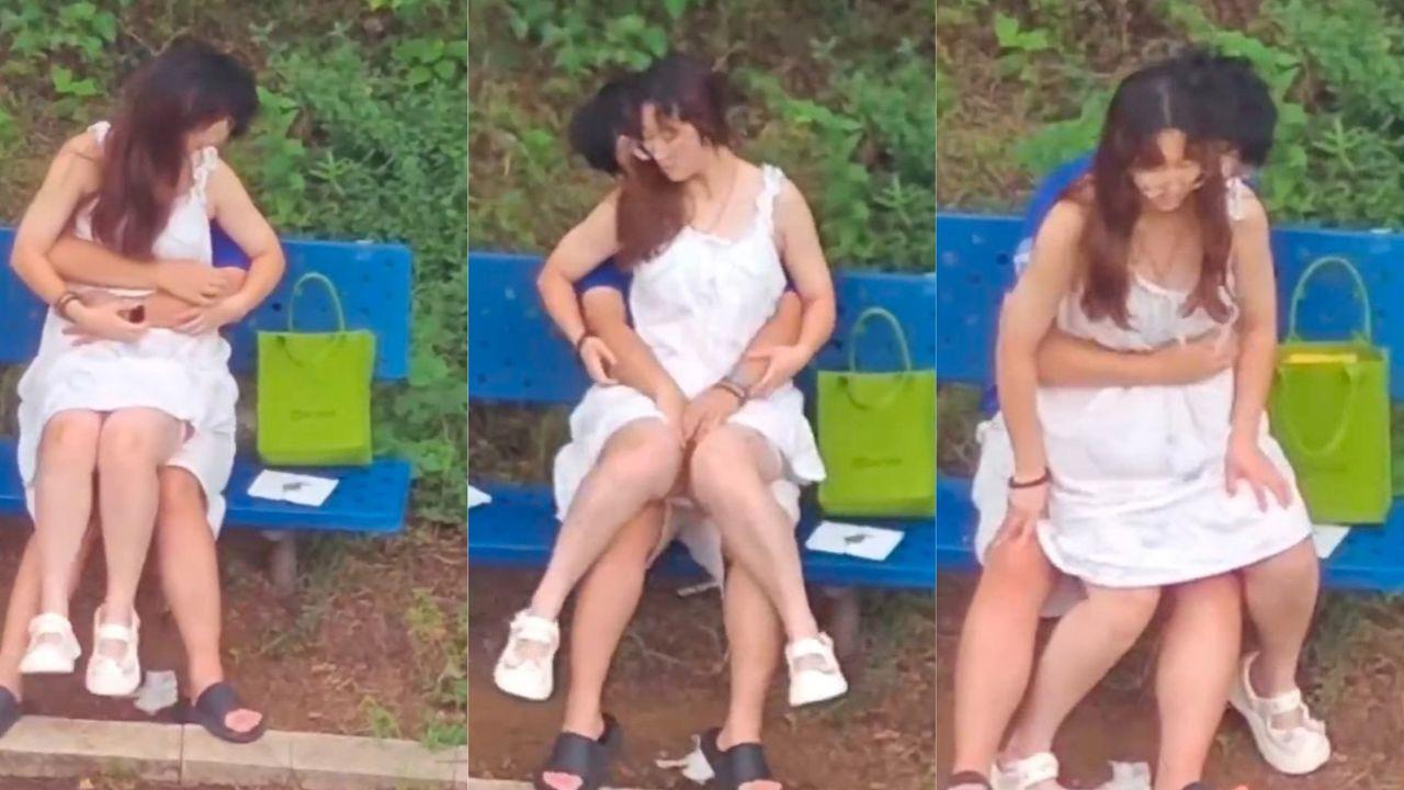 极品反差婊眼镜妹 白天公园撩裙坐腿上 旁若无人激情开操视频爆出！