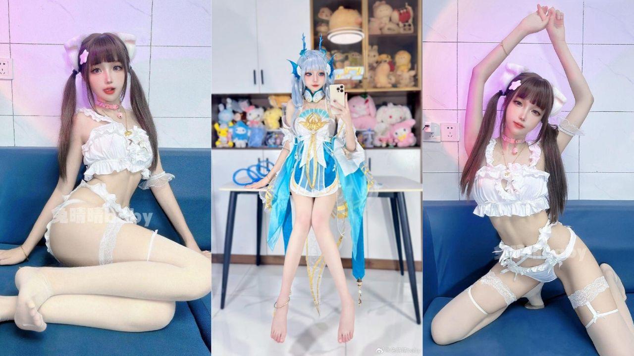 抖音二次元网红兔晴晴私拍淫片泄露 各种角色Cosplay骚舞狂撩 揉奶搓穴很是诱惑！