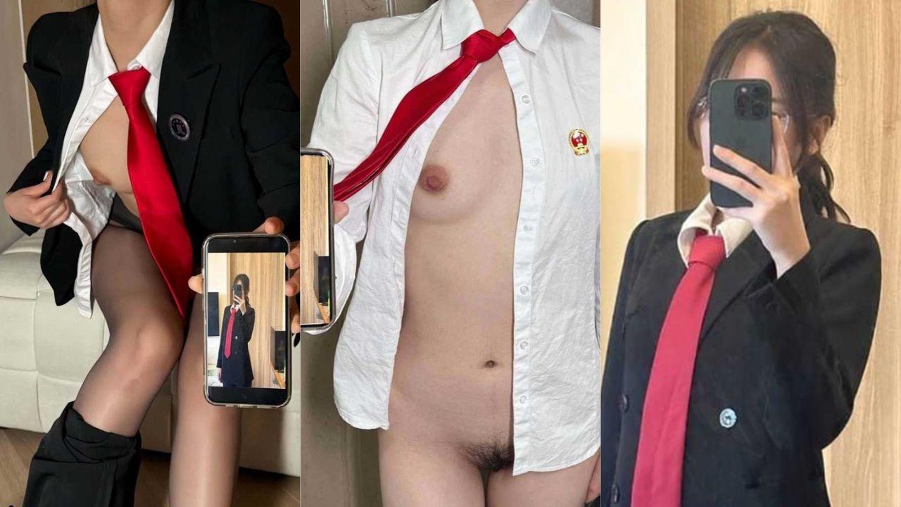 95后清纯律师为官司遭法官潜规则 身穿黑丝掰臀露穴任由调教中出 西安律政俏佳人 玲姐 性爱视频流出