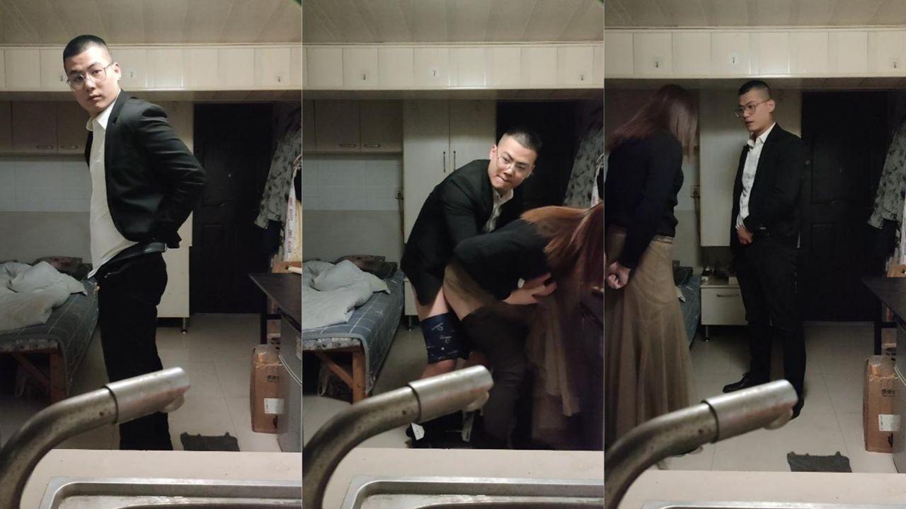 南京伪娘红姐系列 西装哥 红姐男扮女装的骚菊被猛操 可惜插进去不到一分钟就射了！