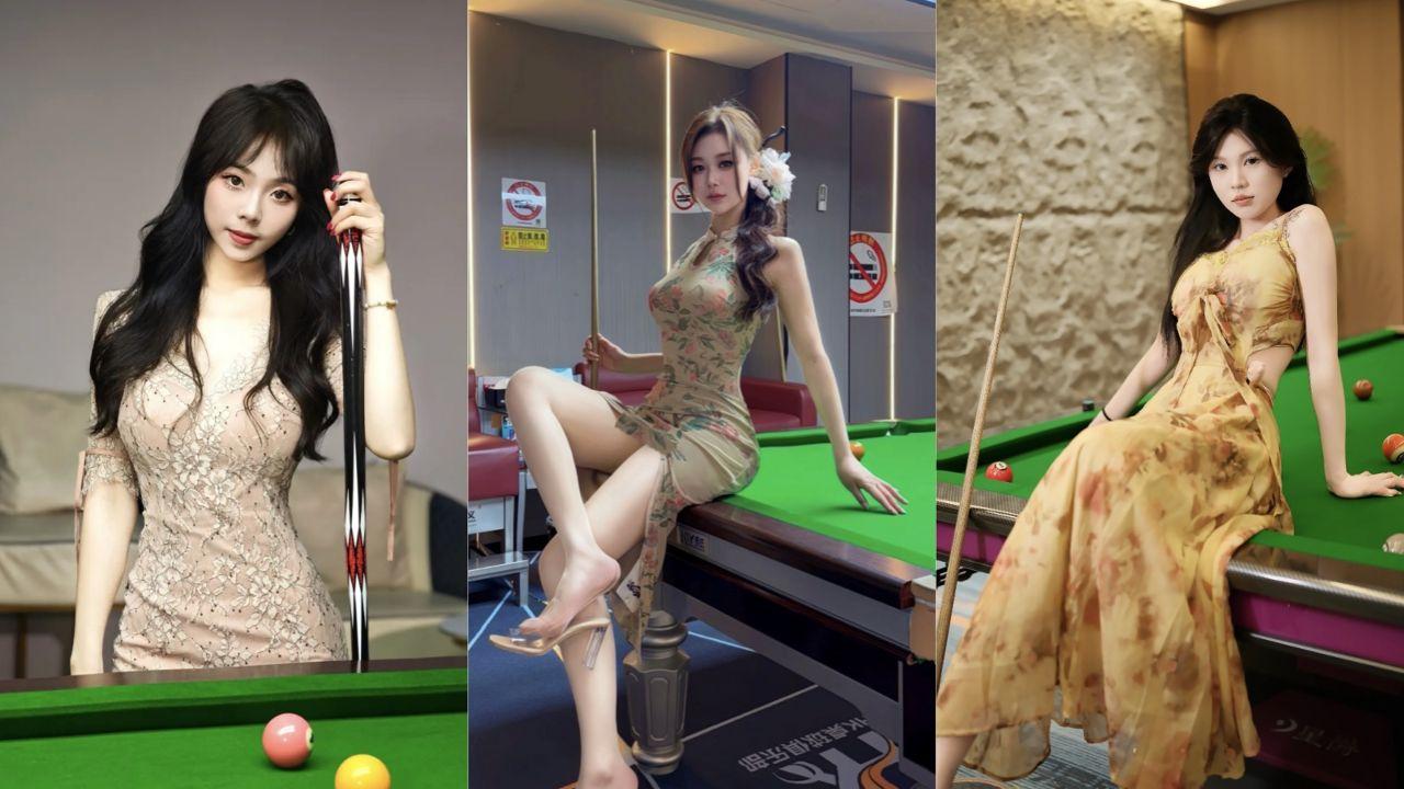 江苏宿迁沭阳台球厅中央广场壹号台球俱乐部 中央广场沭阳台球厅大瓜 美女台球助教仅为500元 献身40岁大叔 包厢战况十分激烈！