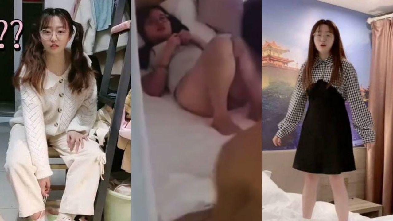 阜阳网红赵小娜 这位以呆萌搞笑的眼镜妹子 与渣男打炮被偷拍视频在微信群疯传！