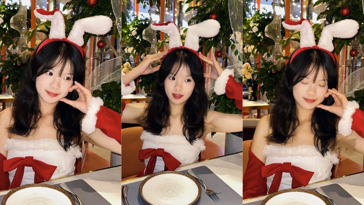 广东清纯女大学生 王安玲 约炮视频流出 圣诞女仆装白丝美腿诱惑 酒店无套抽插调教 羞涩呻吟自动骑乘榨精！