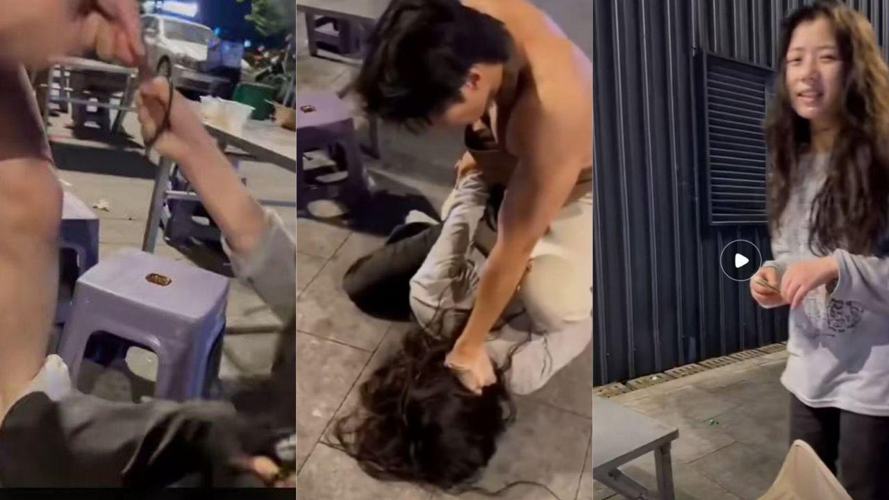 杭州女子街头持刀欲袭男童被制止 装疯卖傻称玩游戏 见义勇为路人获赞 网友怒斥太离谱