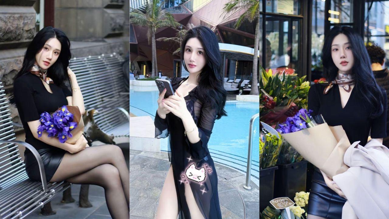 抖音42w粉丝网红 米NANA 福利视频泄露 丝足女神御姐蝴蝶纹身超吸睛 尺度大开丝足play！